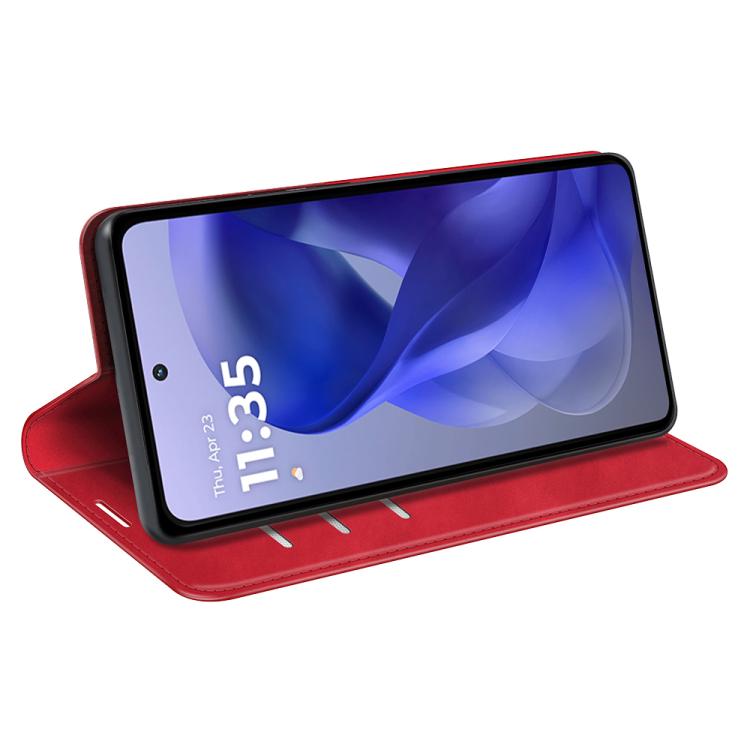 For Motorola Moto G Power 2025 Retro-skin Magnetic Suction Leather Phone Case