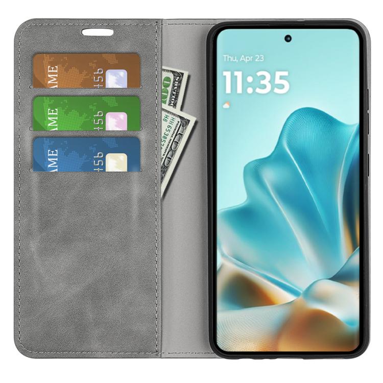 For Motorola Edge 60 Fusion Retro-skin Magnetic Suction Leather Phone Case