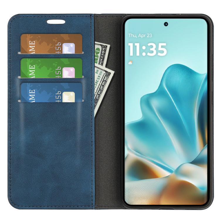 For Motorola Edge 60 Fusion Retro-skin Magnetic Suction Leather Phone Case