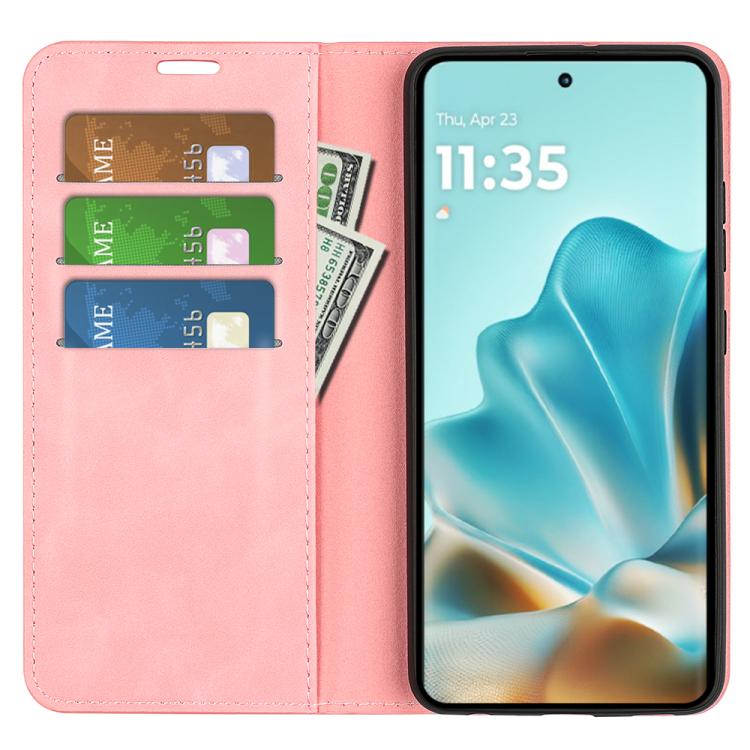 For Motorola Edge 60 Fusion Retro-skin Magnetic Suction Leather Phone Case