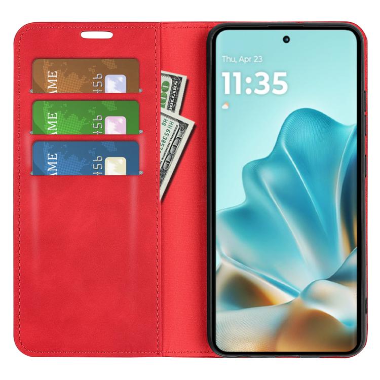 For Motorola Edge 60 Fusion Retro-skin Magnetic Suction Leather Phone Case