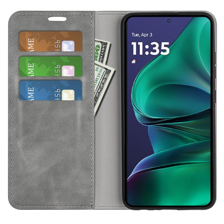 For Motorola Moto G Stylus 5G 2025 Retro-skin Magnetic Suction Leather Phone Case