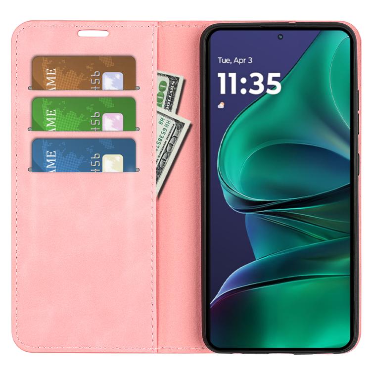 For Motorola Moto G Stylus 5G 2025 Retro-skin Magnetic Suction Leather Phone Case