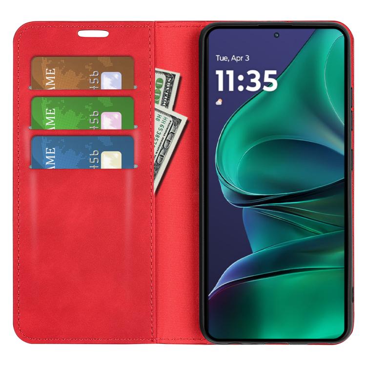 For Motorola Moto G Stylus 5G 2025 Retro-skin Magnetic Suction Leather Phone Case