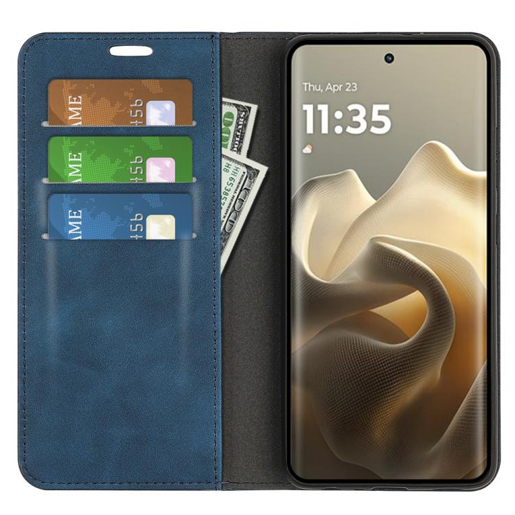 For Motorola Edge 60 Pro Retro-skin Magnetic Suction Leather Phone Case
