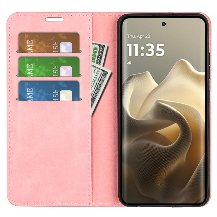 For Motorola Edge 60 Pro Retro-skin Magnetic Suction Leather Phone Case