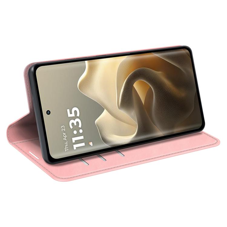 For Motorola Edge 60 Pro Retro-skin Magnetic Suction Leather Phone Case