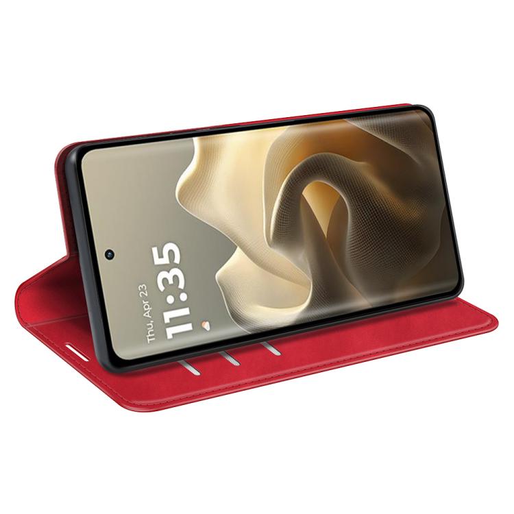 For Motorola Edge 60 Pro Retro-skin Magnetic Suction Leather Phone Case