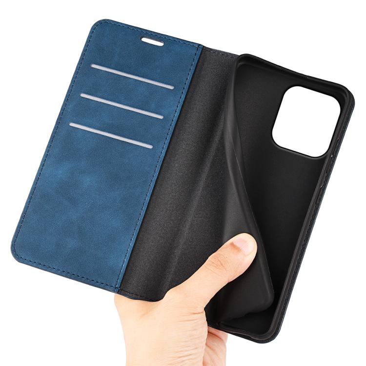 For Motorola Moto G56 5G / G66Y Retro-skin Magnetic Suction Leather Phone Case