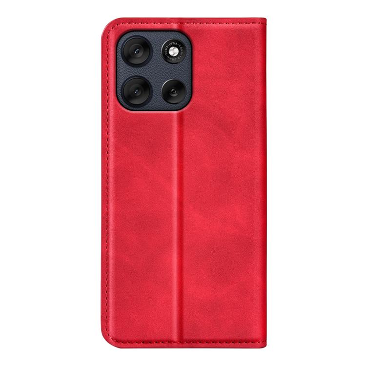 For Motorola Moto G56 5G / G66Y Retro-skin Magnetic Suction Leather Phone Case