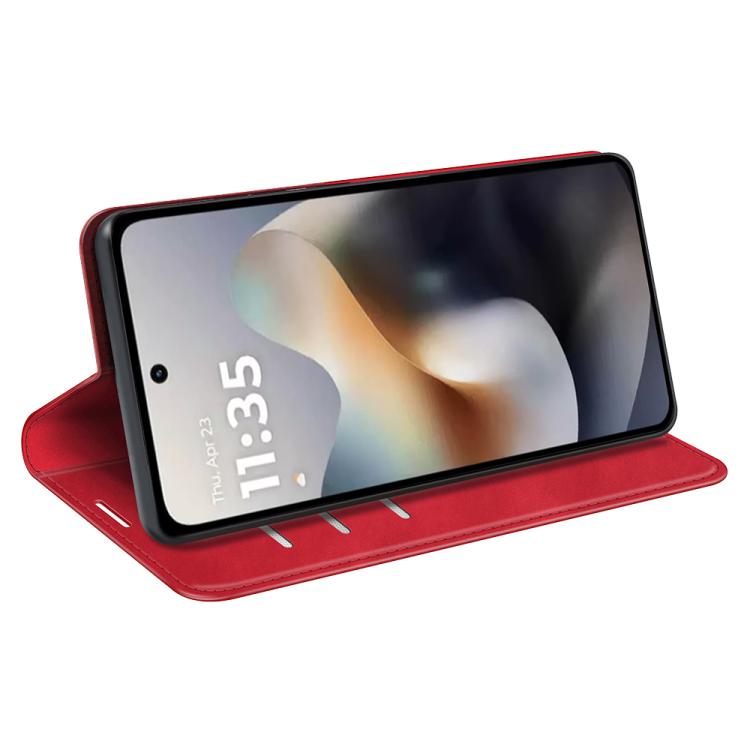 For Motorola Moto G56 5G / G66Y Retro-skin Magnetic Suction Leather Phone Case