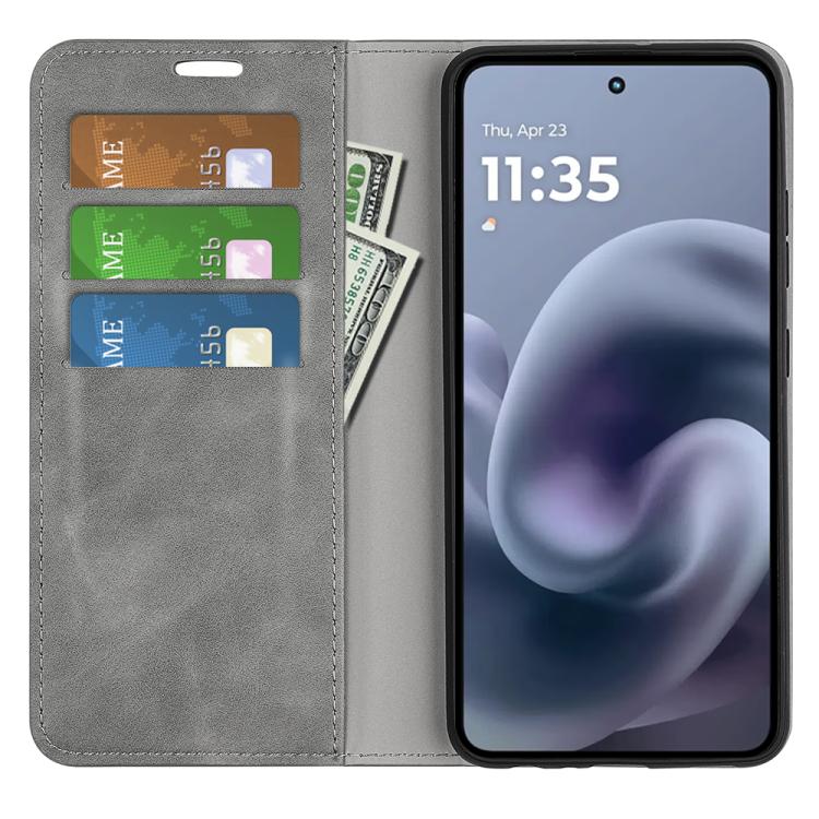 For Motorola Moto G86 5G Retro-skin Magnetic Suction Leather Phone Case