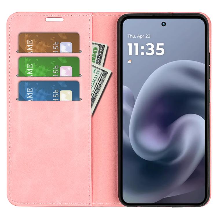 For Motorola Moto G86 5G Retro-skin Magnetic Suction Leather Phone Case