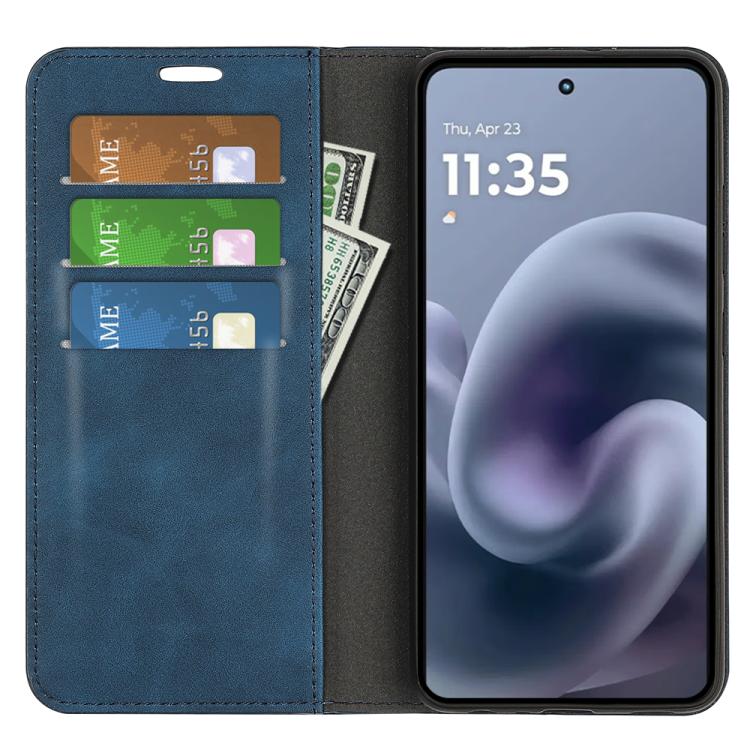 For Motorola Moto G86 Power Retro-skin Magnetic Suction Leather Phone Case