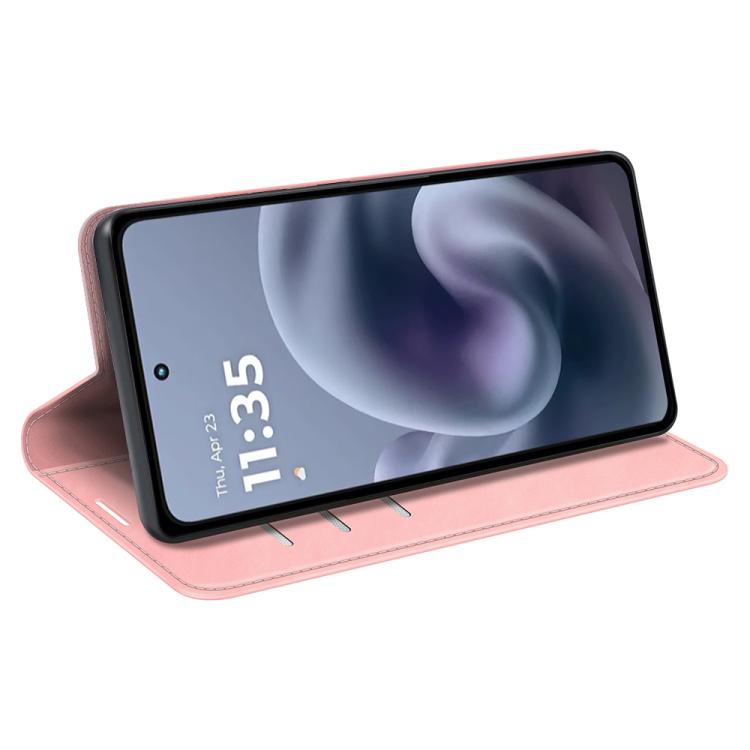 For Motorola Moto G86 Power Retro-skin Magnetic Suction Leather Phone Case