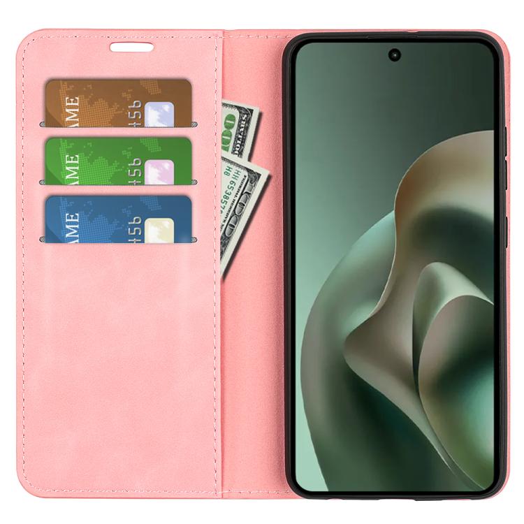 For Motorola Moto G67 Power Retro-skin Magnetic Suction Leather Phone Case