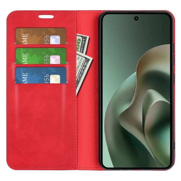 For Motorola Moto G67 Power Retro-skin Magnetic Suction Leather Phone Case