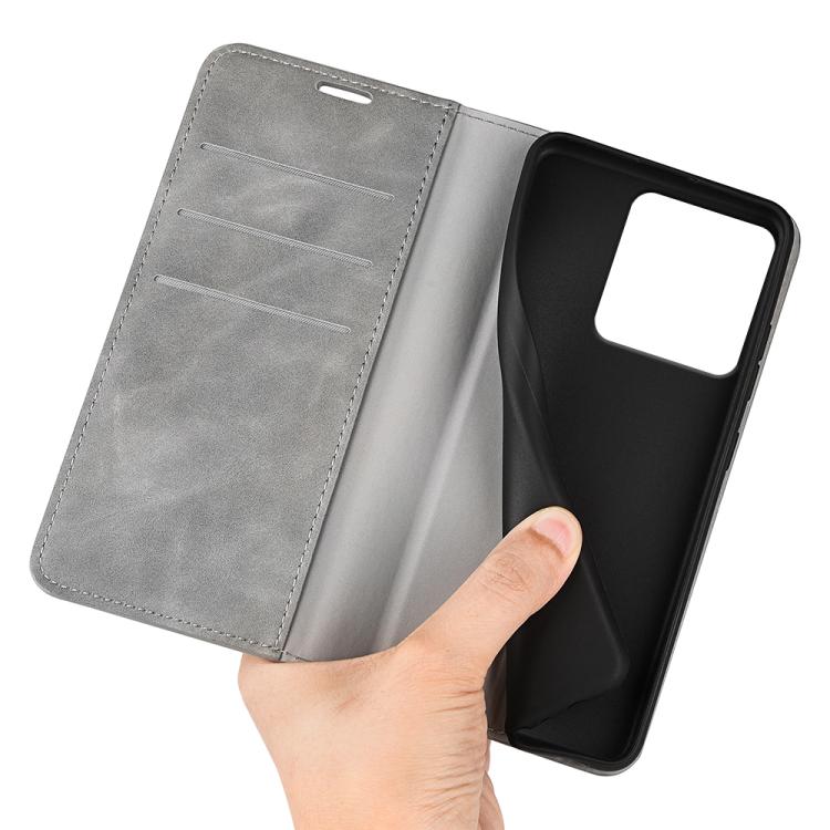 For Motorola Edge 70 5G Retro-skin Magnetic Suction Leather Phone Case