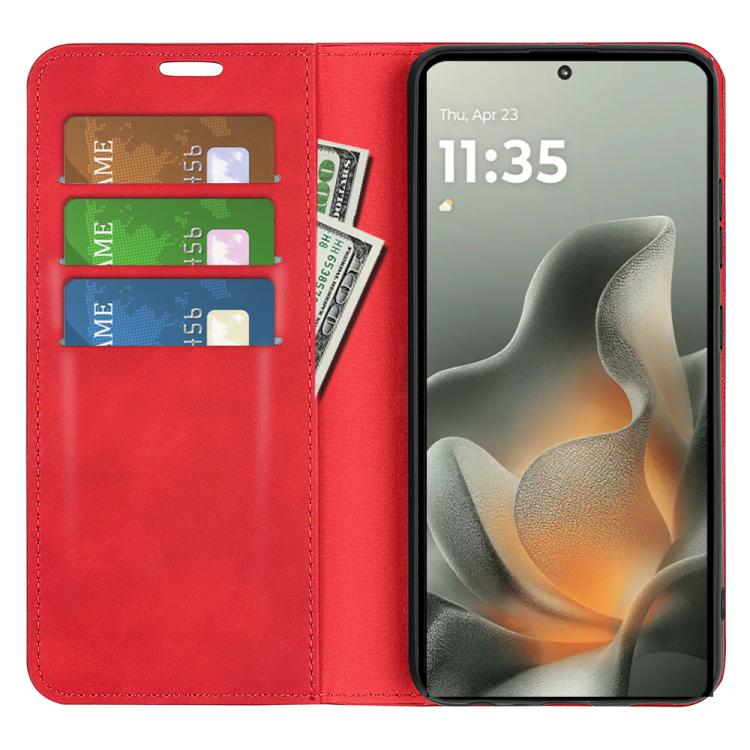 For Motorola Edge 70 5G Retro-skin Magnetic Suction Leather Phone Case