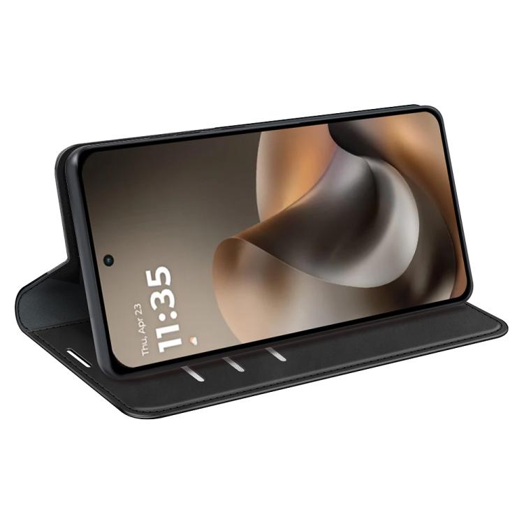 For Motorola Moto G77 / G67 5G Retro-skin Magnetic Suction Leather Phone Case