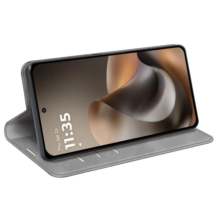 For Motorola Moto G77 / G67 5G Retro-skin Magnetic Suction Leather Phone Case