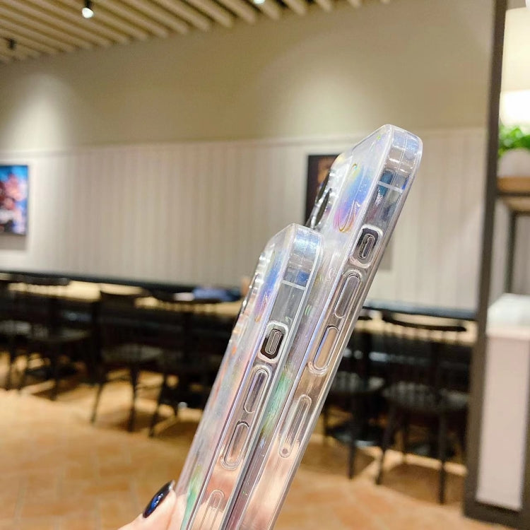 For iPhone 16 Pro Cosmic Star Glitter Epoxy TPU Phone Case - Transparent