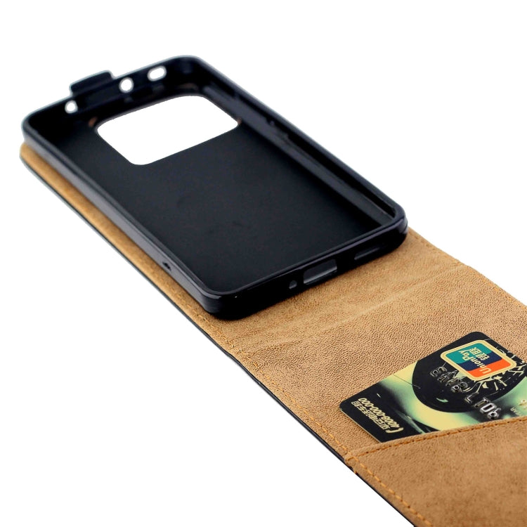 For Xiaomi 13T Vertical Flip Leather Phone Case with Card Slot - Black