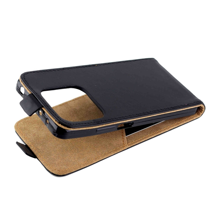 For Xiaomi Redmi Note 14 5G Vertical Flip Leather Phone Case with Card Slot - Black