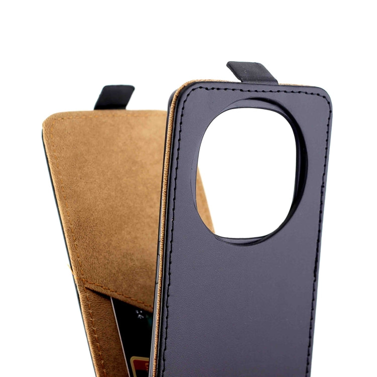 For Redmi Note 14 Pro 5G / 14 Pro+ Vertical Flip Leather Phone Case with Card Slot - Black