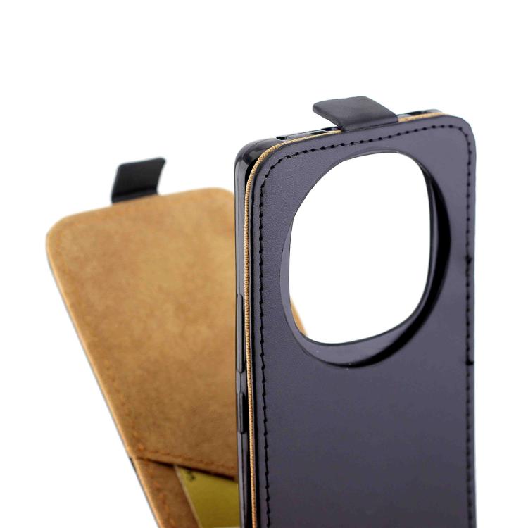 For Redmi Note 14 Pro 4G Vertical Flip Leather Phone Case with Card Slot - Black