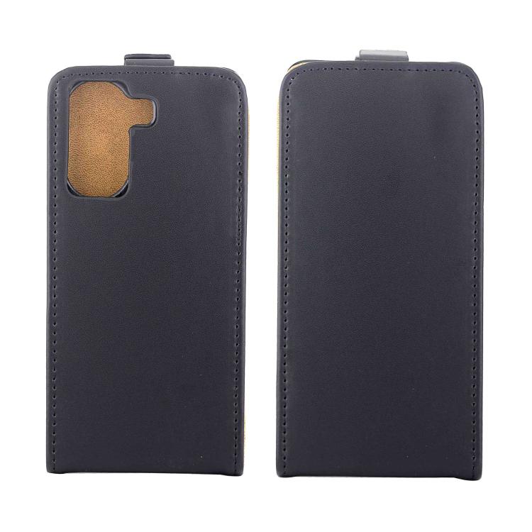 For Redmi Turbo 4 Vertical Flip Leather Phone Case with Card Slot - Black