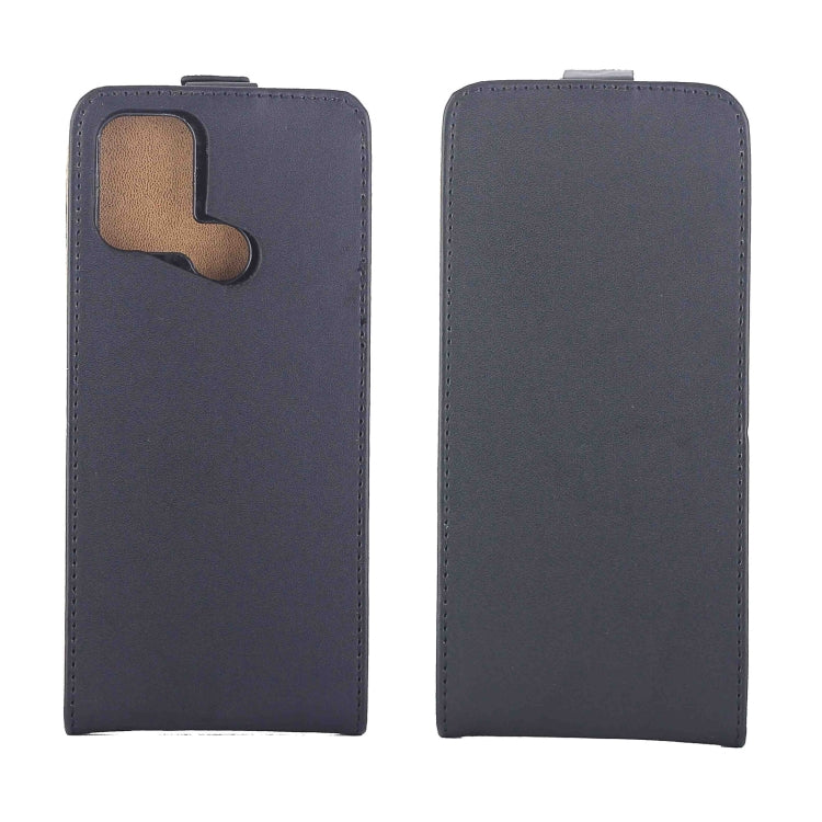 For Nokia C22 Vertical Flip Leather Phone Case with Card Slot - Black
