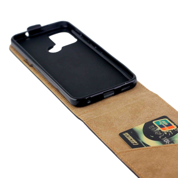 For Nokia C22 Vertical Flip Leather Phone Case with Card Slot - Black