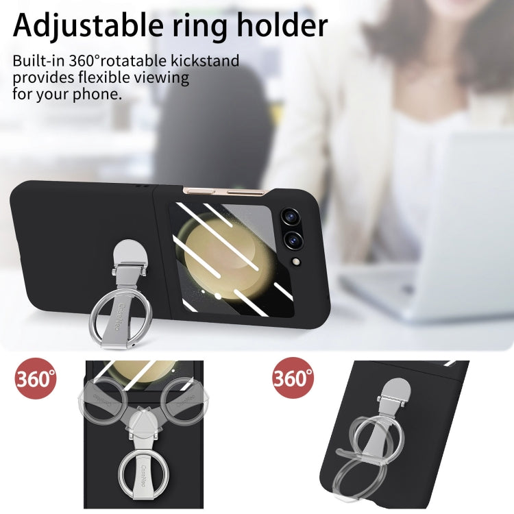 For Samsung Galaxy Z Flip5 5G Skin-Sensitive Integrated Ring Phone Case