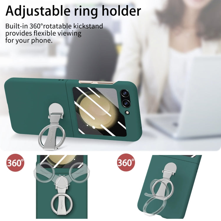 For Samsung Galaxy Z Flip5 5G Skin-Sensitive Integrated Ring Phone Case