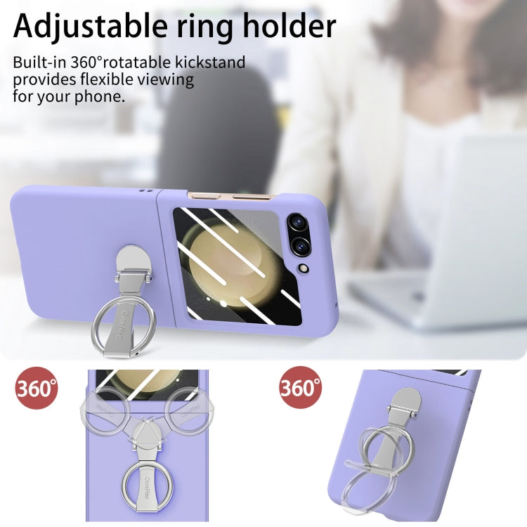 For Samsung Galaxy Z Flip5 5G Skin-Sensitive Integrated Ring Phone Case