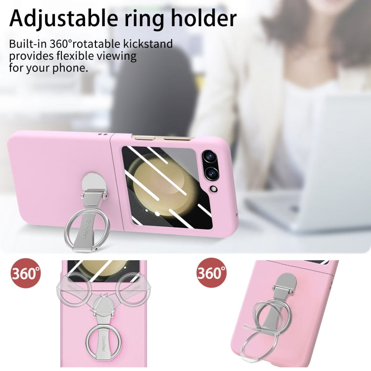 For Samsung Galaxy Z Flip5 5G Skin-Sensitive Integrated Ring Phone Case