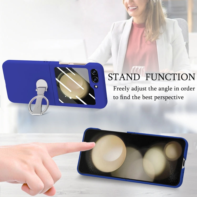 For Samsung Galaxy Z Flip5 5G Skin-Sensitive Integrated Ring Phone Case