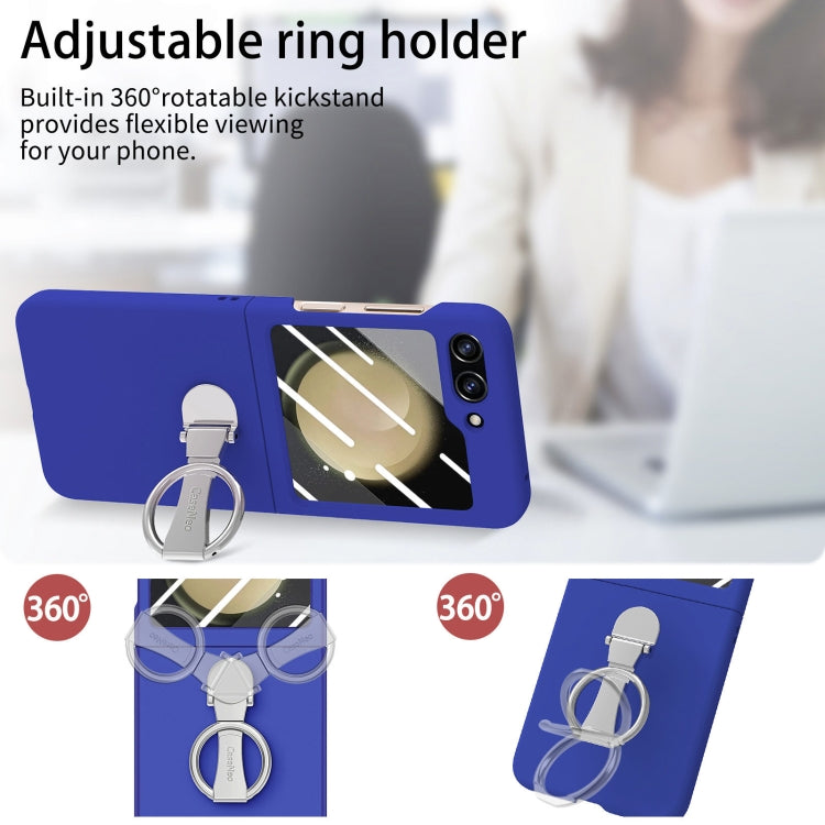 For Samsung Galaxy Z Flip5 5G Skin-Sensitive Integrated Ring Phone Case