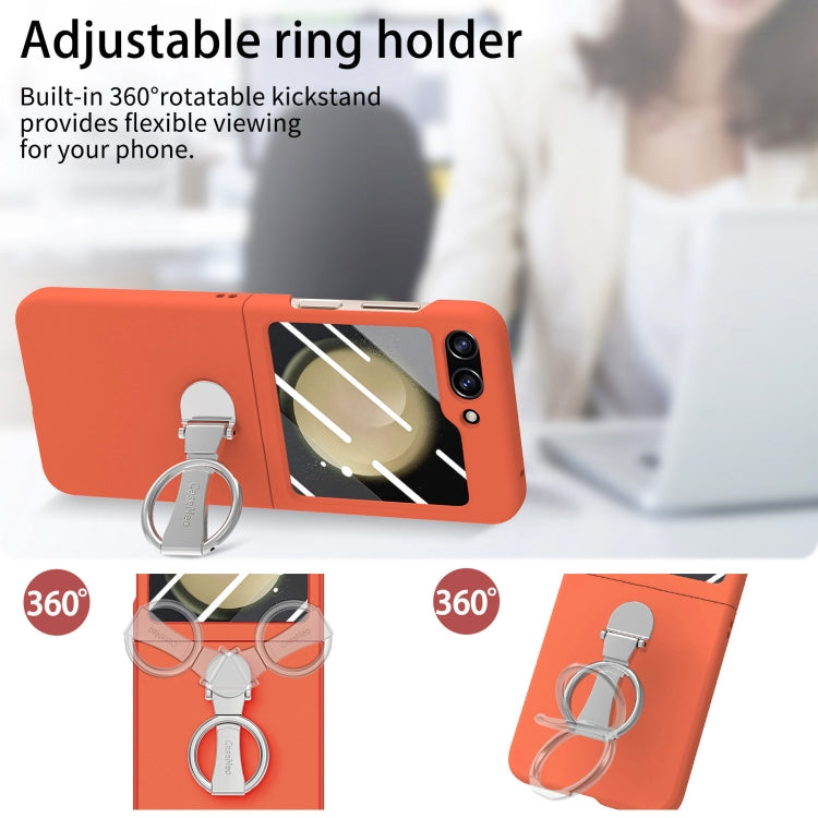 For Samsung Galaxy Z Flip5 5G Skin-Sensitive Integrated Ring Phone Case