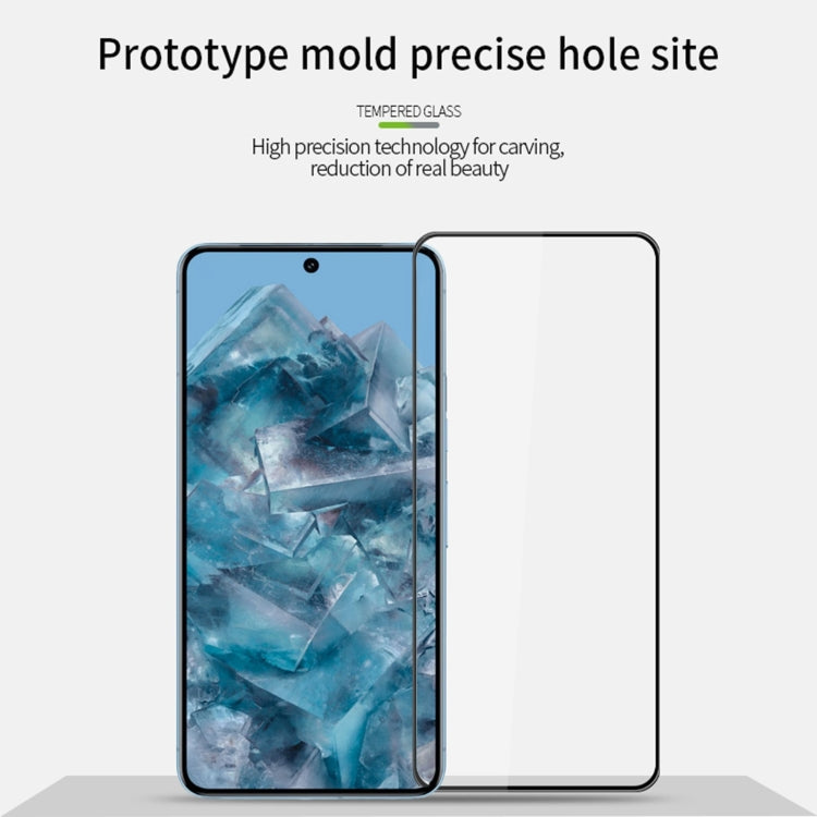 For Google Pixel 9 PINWUYO 9H 3D Full Screen Explosion-proof Tempered Glass Film - Black