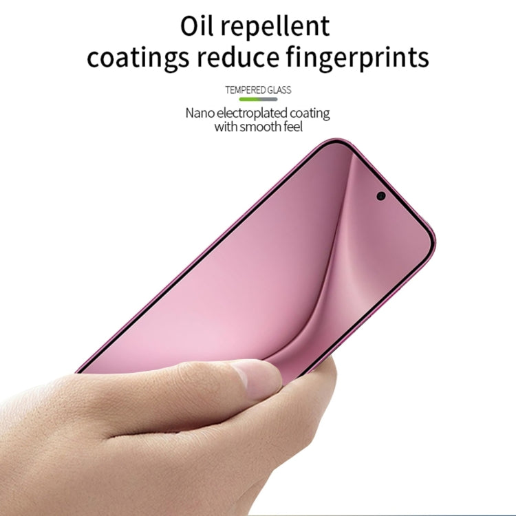 For Huawei Pura 70 PINWUYO 9H 3D Curved Full Screen Explosion-proof Tempered Glass Film - Black