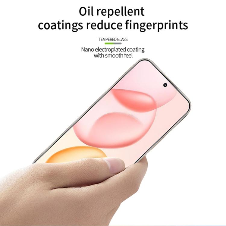 For Huawei Pura 80 PINWUYO 9H 3D Curved Full Screen Explosion-proof Tempered Glass Film - Black