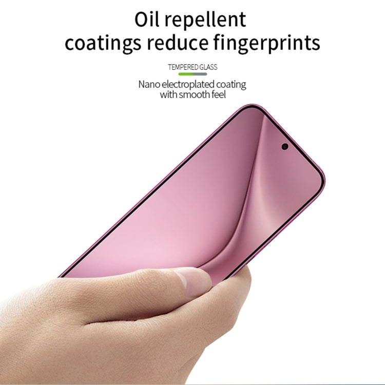 For Huawei Pura 70 MOFI 9H 3D Explosion-proof Curved Screen Tempered Glass Film - Black