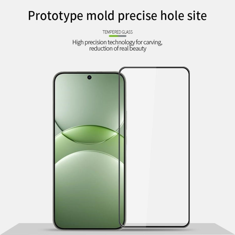 For Huawei nova 13 MOFI 9H 3D Explosion-proof Curved Screen Tempered Glass Film - Black
