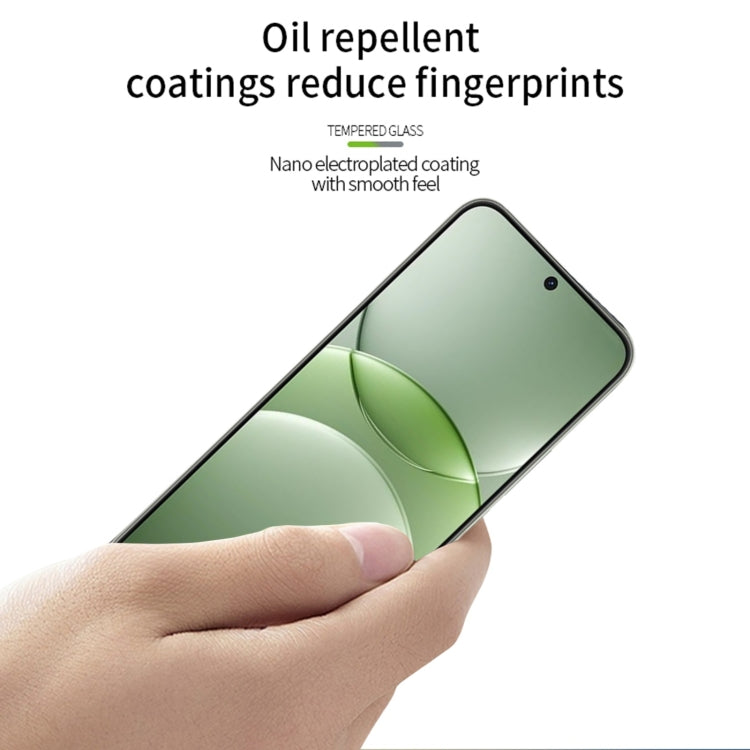 For Huawei nova 13 MOFI 9H 3D Explosion-proof Curved Screen Tempered Glass Film - Black