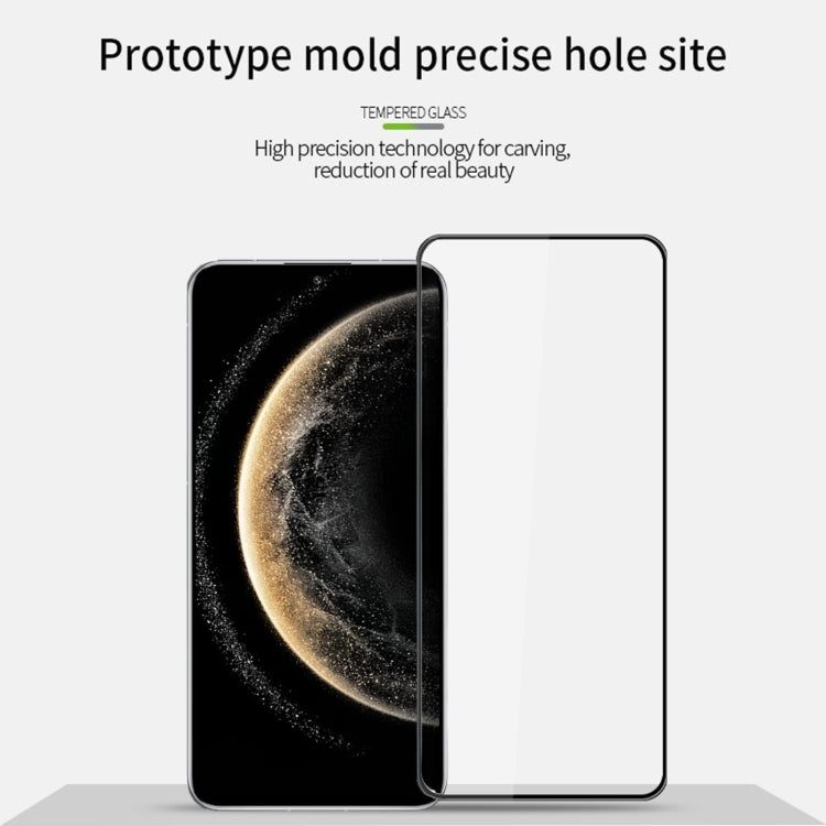 For Huawei Mate 70 MOFI 9H 3D Explosion-proof Curved Screen Tempered Glass Film - Black