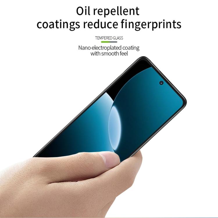 For Huawei Enjoy 80 MOFI 9H 3D Explosion-proof Curved Screen Tempered Glass Film - Black