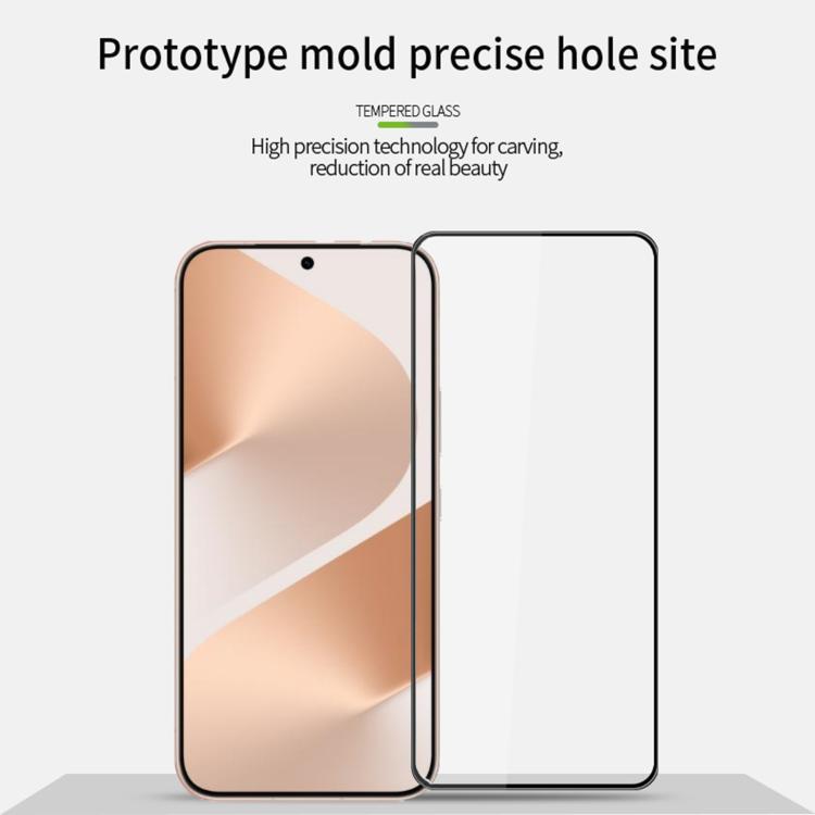 For Huawei Pura 80 MOFI 9H 3D Explosion-proof Curved Screen Tempered Glass Film - Black