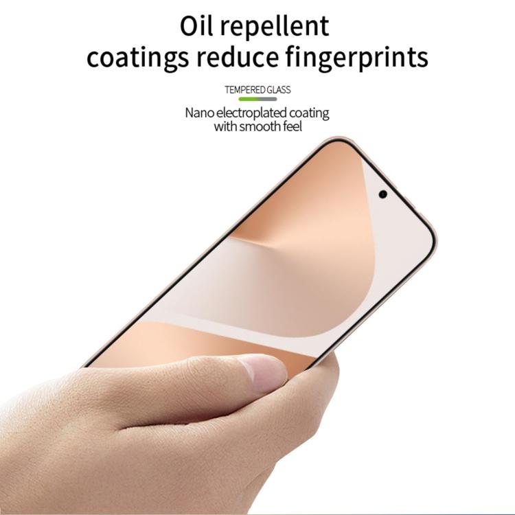 For Huawei Pura 80 MOFI 9H 3D Explosion-proof Curved Screen Tempered Glass Film - Black